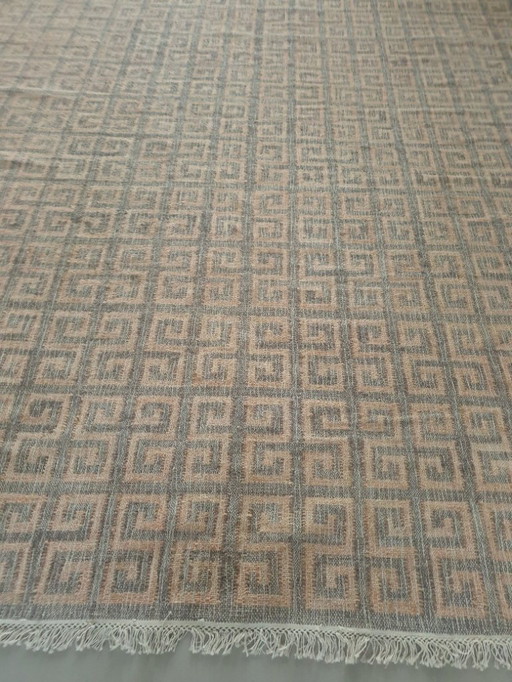 Nouveau tapis de jute noué à la main, issu de la production