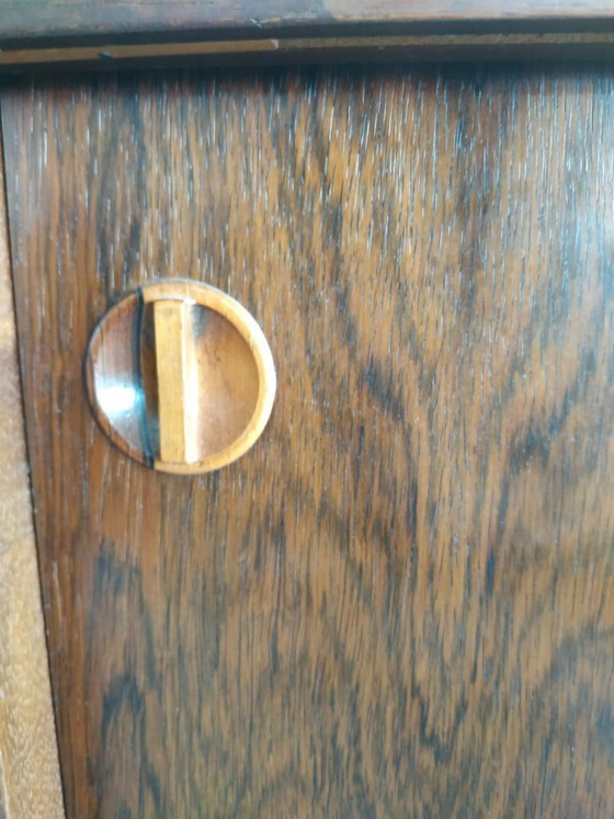 Image 1 of Buffet/armoire murale vintage danoise des années 1970 en palissandre avec portes coulissantes