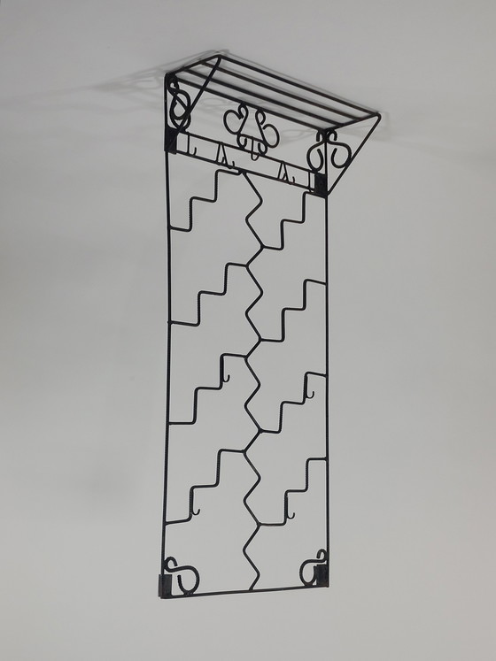 Image 1 of Esclusivo appendiabiti decorativo da parete saldato in acciaio strutturale.