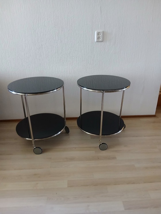 Image 1 of Ensemble de tables d'appoint / chariots de service - Ehlen Johansson - Vintage