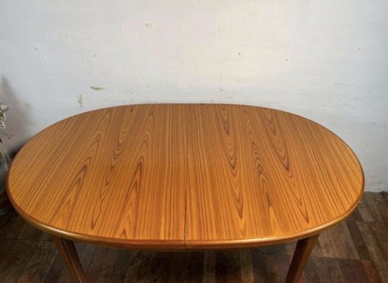 Image 1 of Mid Century Retro Vintage Teak dining table Zebrano Danish design influence 1960  Fantastic mid-century piece