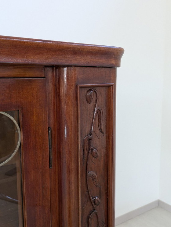 Image 1 of Vitrine - Hout, Messing, Glas