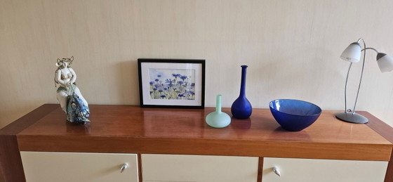 Buffet en bois de cerisier avec façades laquées ivoire – Buffet bas, Wood (photo 4 of 5)