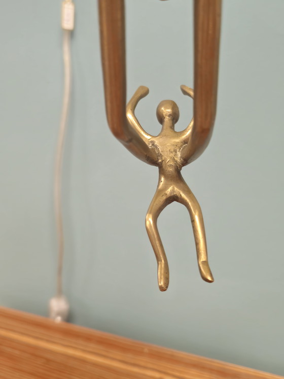 Image 1 of Madre e bambino in ottone vintage, bambina, festa della mamma