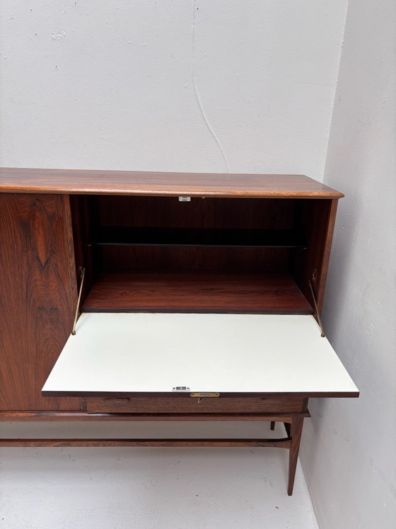 Credenza vintage in palissandro, design danese, Credenze, Tessile, Legno, Marrone (foto 5 di 14)