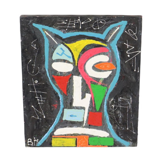 Pittura Astratta Gufo su Tela Arte Contemporanea 55cm – Dipinti e disegni, Canvas (photo 12 of 15)