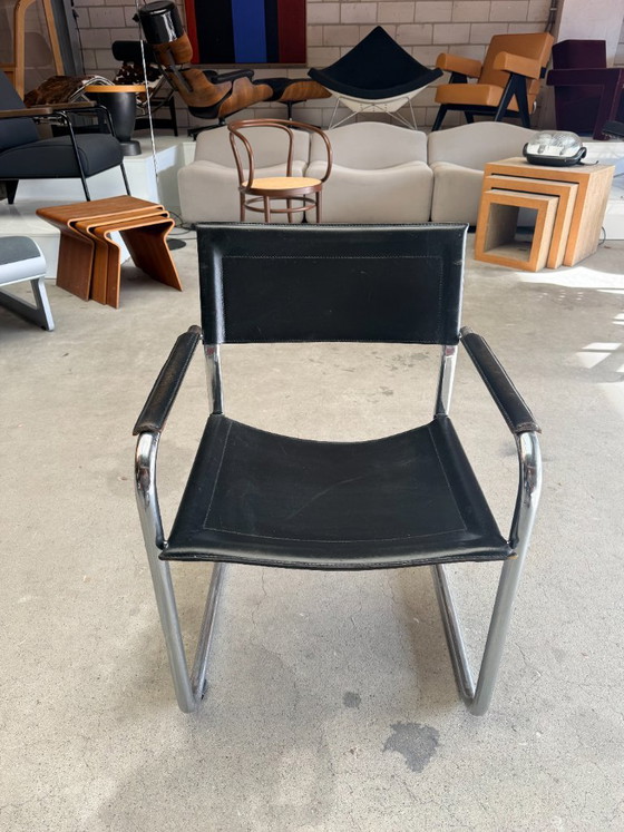 Matteo Grassi MG5 Cantilever chair (stock: 2) – Armchairs, Leather, Metal (photo 10 of 18)