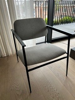 2 poltrone DC Ethnicraft Lounge - Grigio chiaro – Metal, Textile (photo 5 of 7)