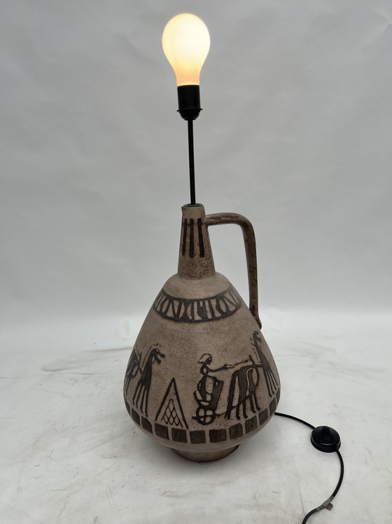 Image 1 of Vintage Ceramano Agina vase/lamp - Hans Welling 1960s