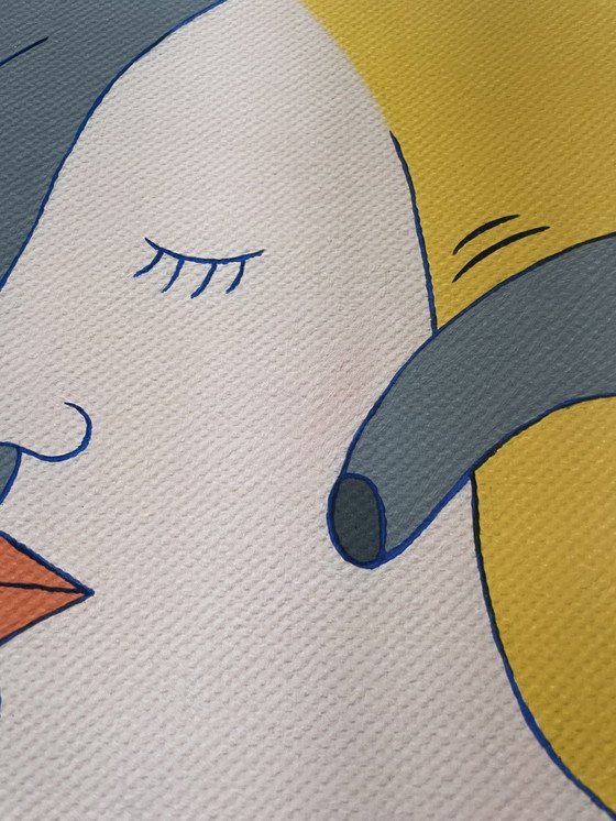 Image 1 of Marie-Louise Ekman, Lady and Elephant Street II, 2007, Copyright Marie-Louise Ekman/Image Copyright 2017