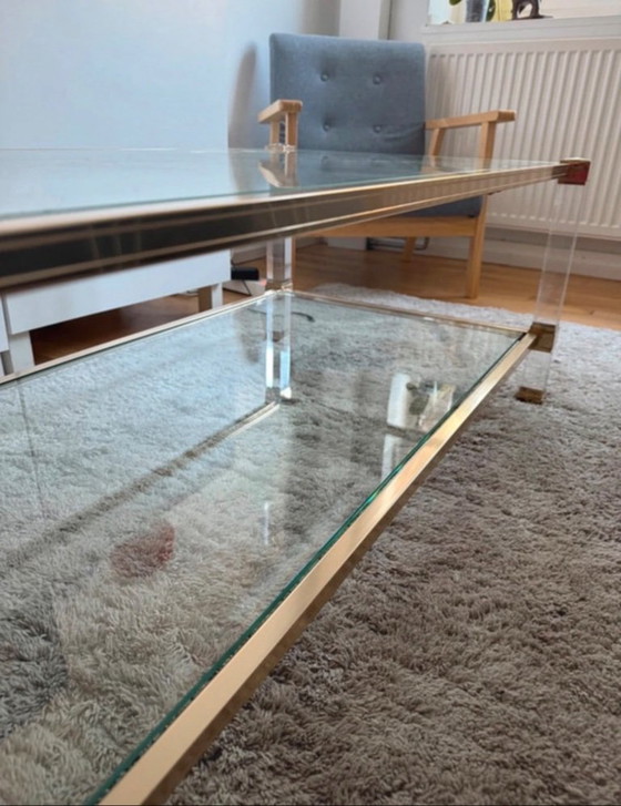 Vintage coffee table french design – Pierre Vandel, Chrome (photo 6 of 6)