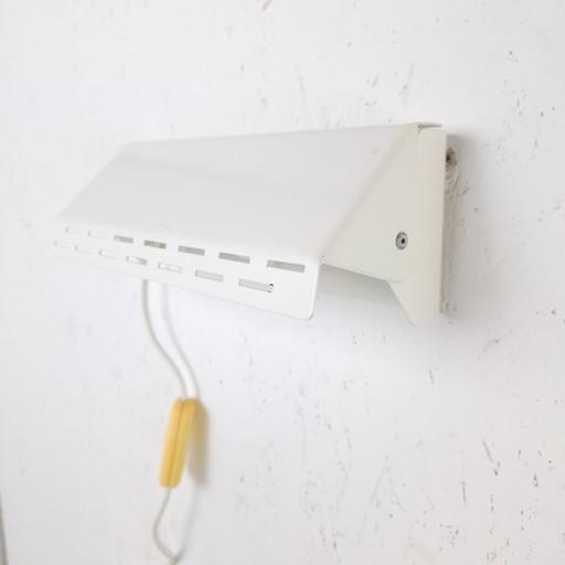 Vintage wall lamp Solid white metal 1980s
