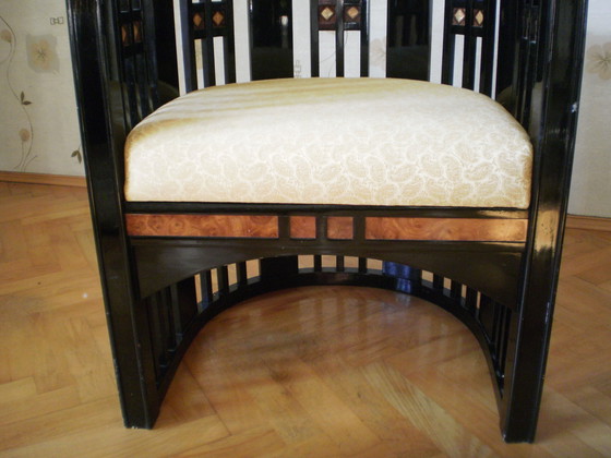 Image 1 of 2 fauteuils de style Josef Hoffmann