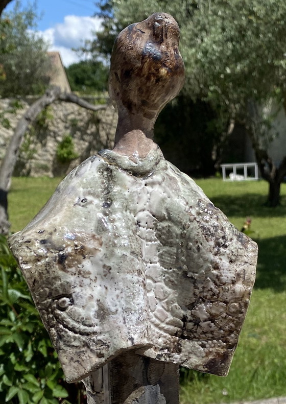 Image 1 of Jean Pierre Mocci L'Arlésienne Sculpture en Céramique et Métal