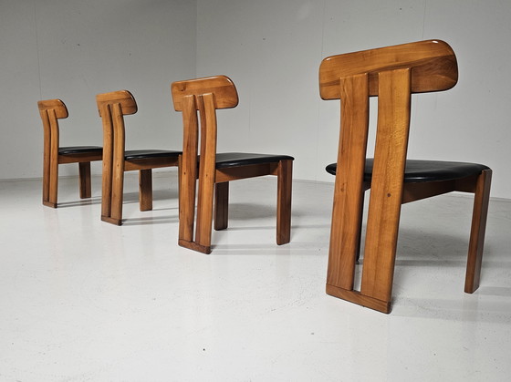 Image 1 of Ensemble de 4 chaises de salle à manger Mario Marenco, Mobil Girgi, 1970
