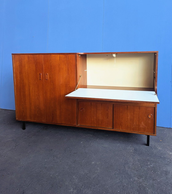 Image 1 of Vintage teak highboard, 1960s