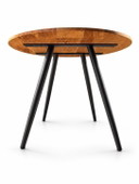 Mesa de comedor redonda de roble