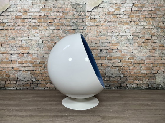 Eero Aarnio Originals Ball Chair – Blue | Eero Aarnio – Armchairs, Other, Textile, Vintage (photo 7 of 16)