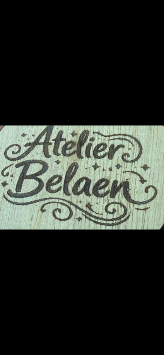 Image 1 of Grote Vintage Mahoniehouten Schaal – Ø 46 cm – Mid-Century Design