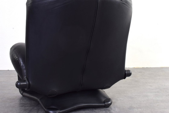 Wink leren stoel van Toshiyuki Kita voor Cassina, jaren 80. – Fauteuils, Plastic, Leather (photo 17 of 18)