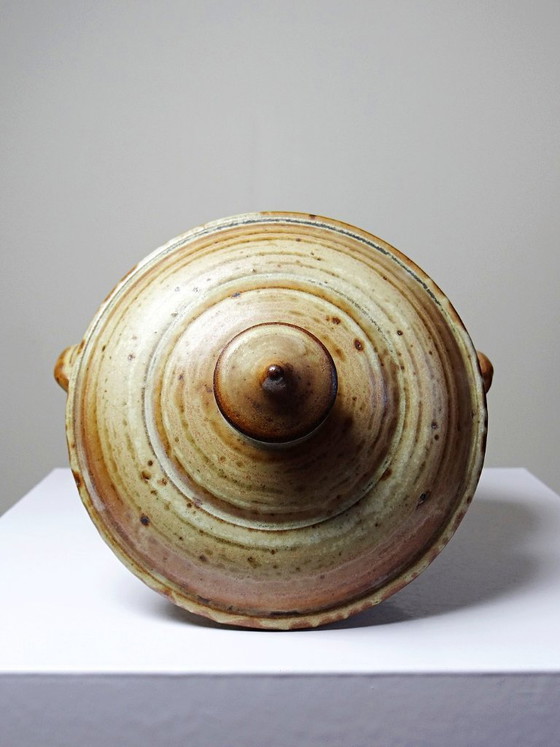 Image 1 of Glazed stoneware pot, Prudhomme La Borne vintage 1970s-80s