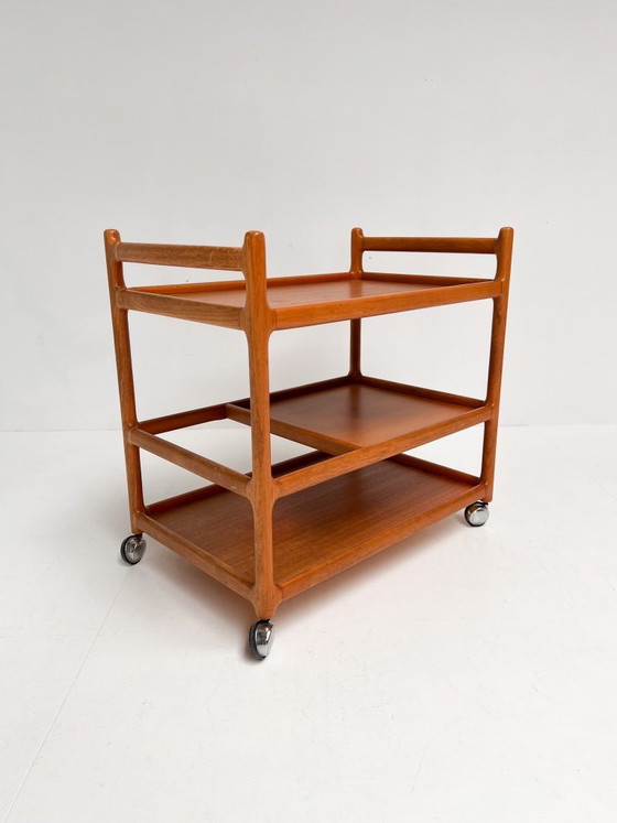 Carrito de teca de Andersen para Silkeborg, años 70 – Carritos de bar, Wood, Vintage (photo 6 of 13)