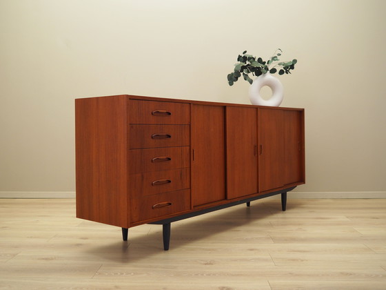 Image 1 of Teakhouten dressoir, Deens ontwerp, jaren 1970, Productie: Denemarken