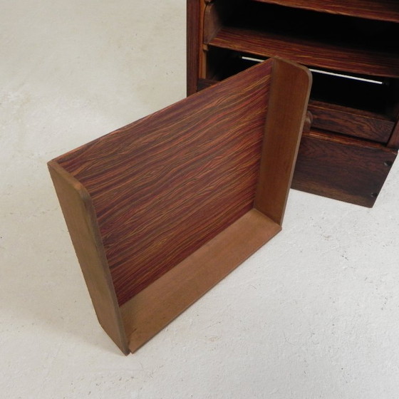 Image 1 of Armadio in rovere con serranda avvolgibile, 1 anta, altezza 123 cm, anni '30