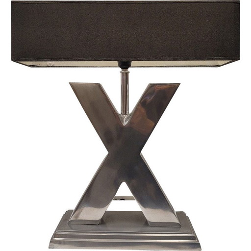 Mid-Century Lampe "X" aus Stahl, Frankreich