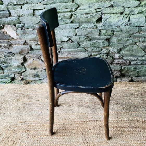 Set di quattro sedie da bistrò vintage in legno curvato – Sedie da pranzo (photo 12 of 18)