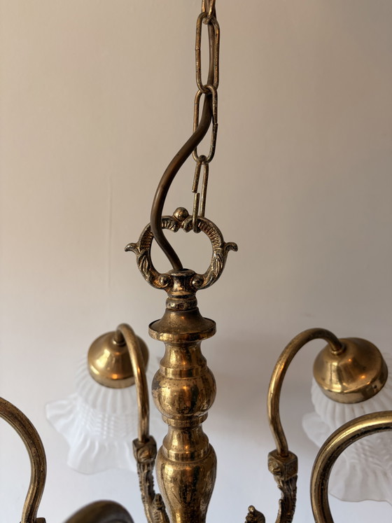 Image 1 of Antieke Gouden Kroonluchter