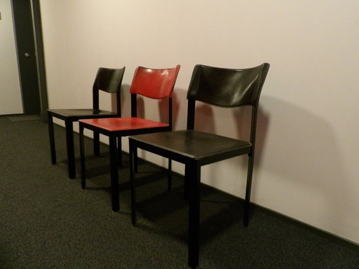 3 Designer-Esszimmerstühle Enrico Pellozzoni Modell Alex