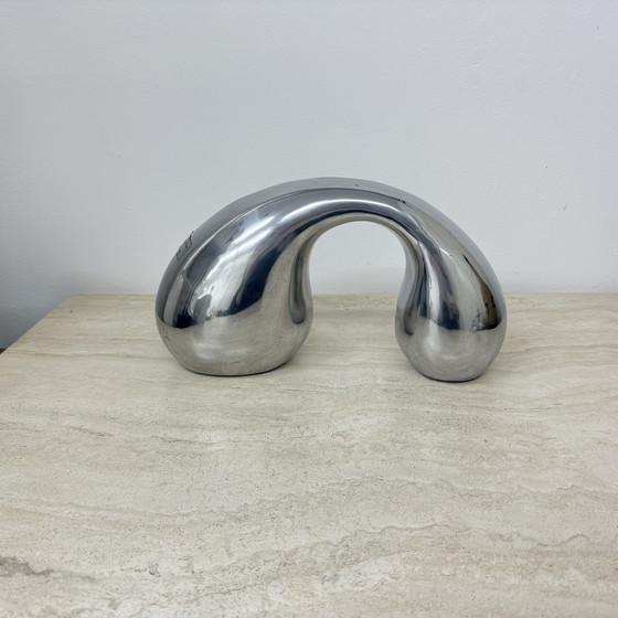 Image 1 of Biomorphic Sculpture Object in Aluminum by Eva & Peter Moritz for IKEA, 1980