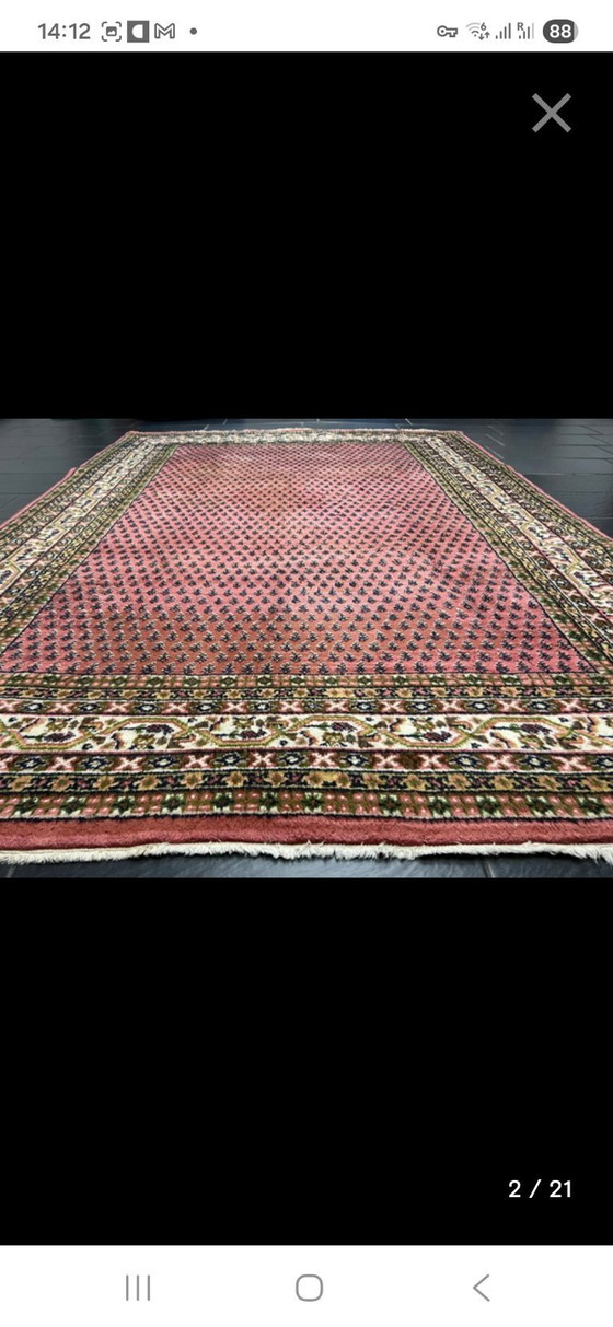 Image 1 of Hand-knotted Sarough Mir rug Old Rose 200x290 cm