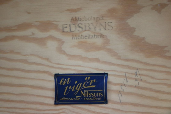 Image 1 of 4x Vintage Edsbyn Eetkamerstoelen