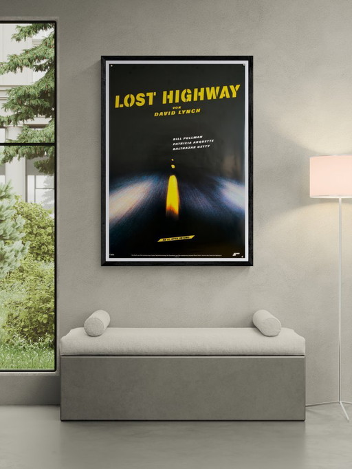 Carretera perdida – 1997 – David Lynch – 118,90 × 84,10 cm – Póster vintage original – Alemania