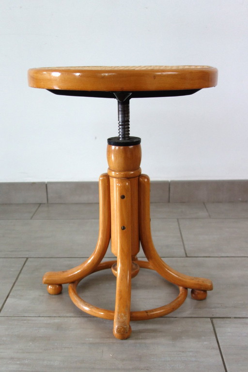 Tabouret de piano, dlg Thonet, années 1920