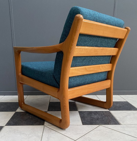 Image 1 of CFC Silkeborg arm chair by Johannes Andersen new green upholstery 1960s