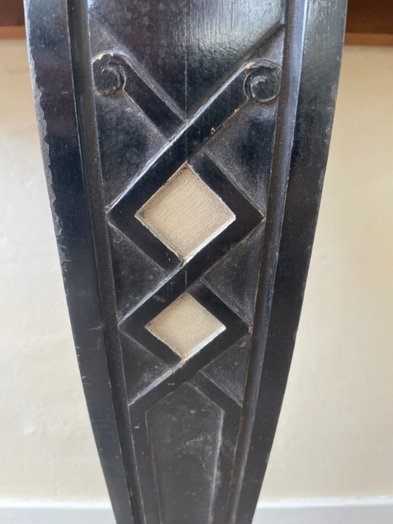 Image 1 of Table d'appoint Table console Table murale demi-ronde Française 19ème siècle