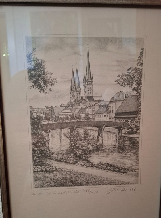Lübecker Impressionen, Bleistiftzeichnungen – Kunst, Paper (photo 6 of 8)