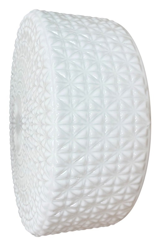 Vintage Wand- oder Deckenleuchte mit Milchglas, 1970er Jahre