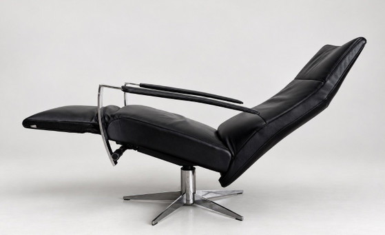 JORI Idaho Medium — Black Leather & Chrome – Adjustable recliner chair (photo 9 of 15)