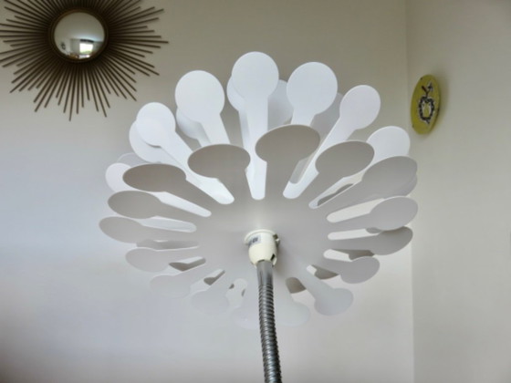 Image 1 of Lampada a forma di fiore in stile era spaziale, rockabilly, vintage, anni '80-'90