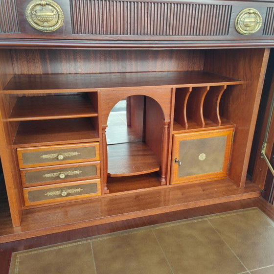 Image 1 of Antieke Mahoniehouten Secretaire in Empire-stijl
