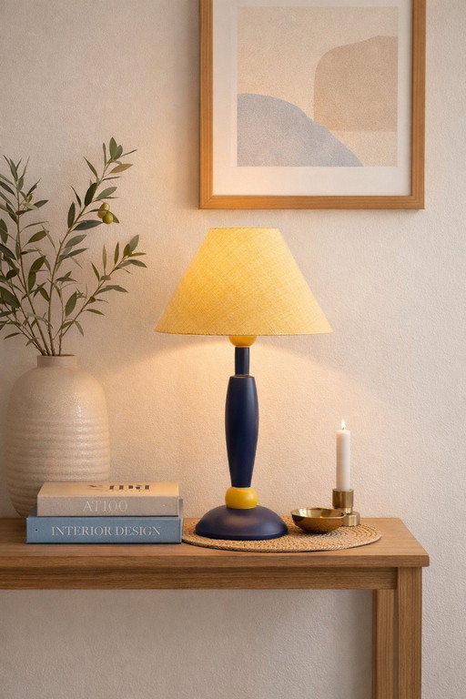 Beautiful wooden table lamp