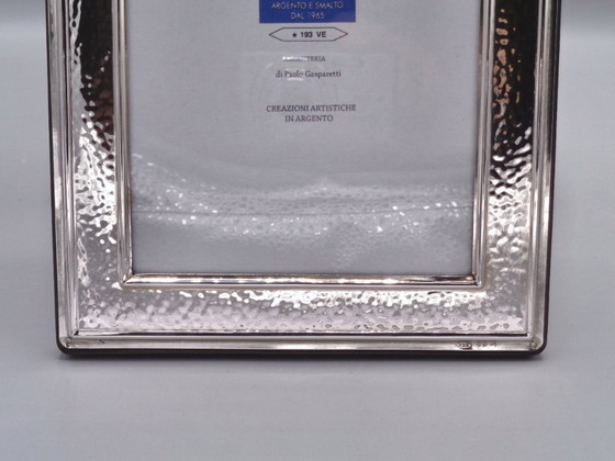 Image 1 of 925er Silberrahmen 10x15 gehämmert