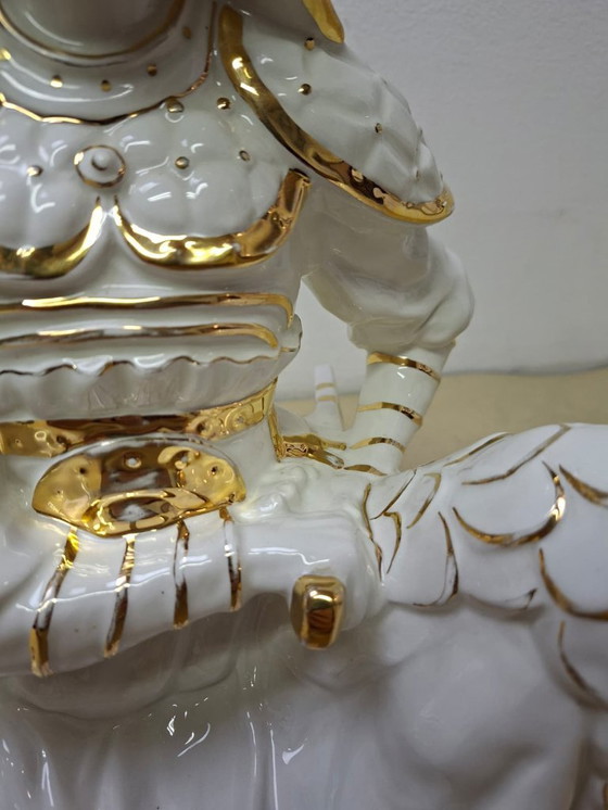 Image 1 of Escultura de cerámica samurai sentado - Italia 1970