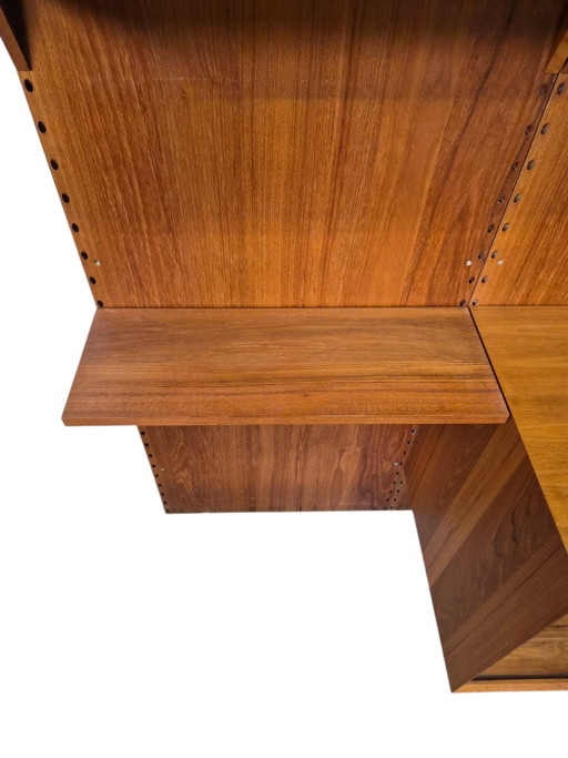 Sistema de pared Vintage Poul Cadovius CADO, unidad de pared