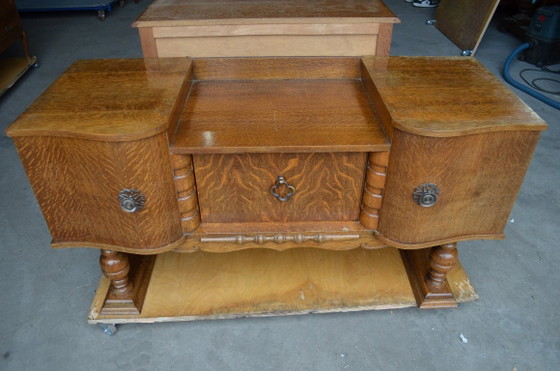 Petite Commode Vintage (années 70/80) – Buffet bas, Metal, Wood (photo 4 of 5)