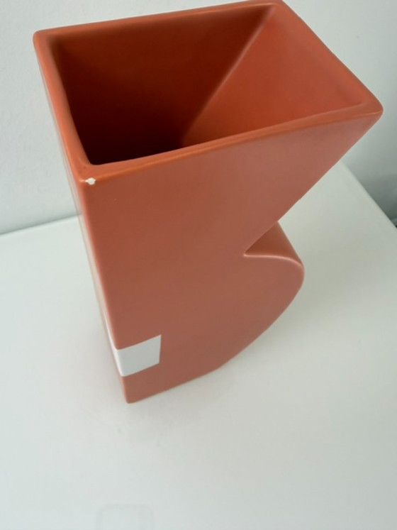Sculptural Postmodern Vase 80s – Memphis Style – Ceramic (photo 12 of 14)